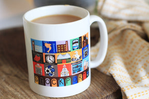 Stockport Colour tile mug