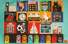 Load image into Gallery viewer, Stockport Colour Tiles Tea Towel
