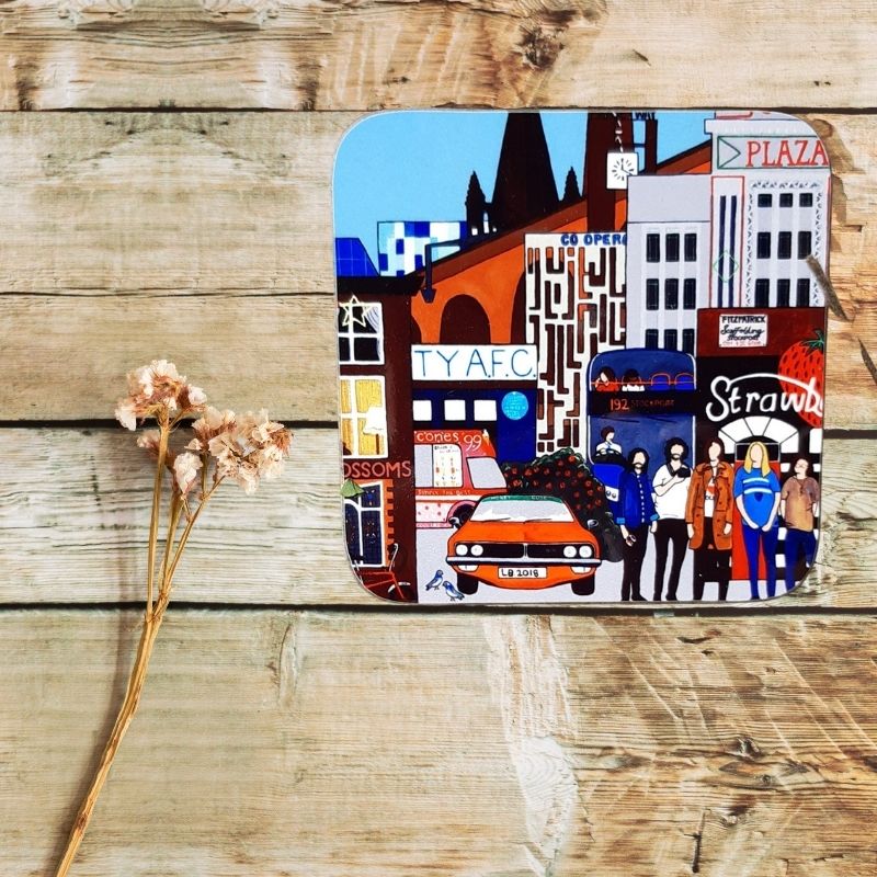 Celebrating all things Stockport (Blossoms) Coaster