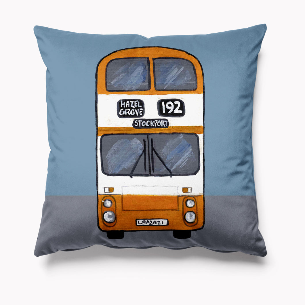 Cushion - Retro Bus white